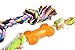 BINGPET Dog Dental Chew Toy Set Interactive Bone and Rope for Puppy Small Dogs
