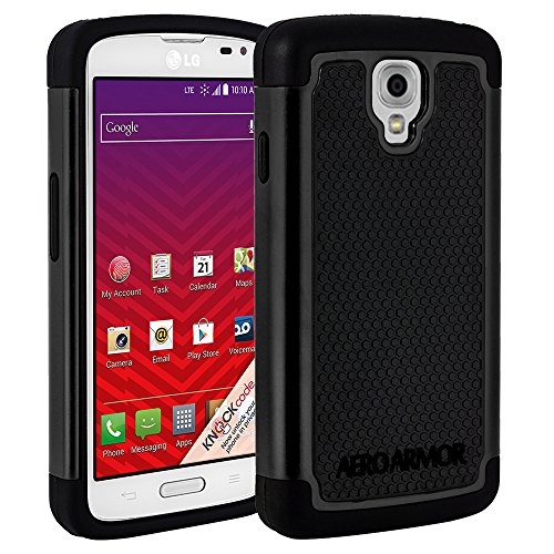 AERO ARMOR Protective Case for LG Volt LS740 - BLACK