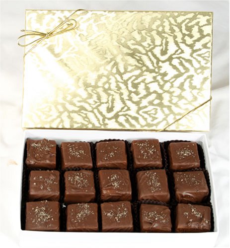 Childrens Toyshop  Gourmet Food : Ultimate's Milk Chocolate Smoked Sea Salt Caramels - 12 oz Box