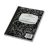 Mead Composition Book, Black Marble, 9 3 4in. x 7 1 2in., 100 Pages