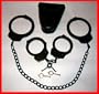 BLACK Handcuffs & LEG Cuffs COMBO Package With CASE!