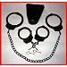 BLACK Handcuffs & LEG Cuffs COMBO Package With CASE!