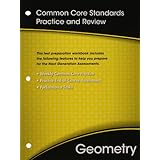 high school math common core geometry test prep workbook grade 910