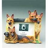 German Shepherd 4 x 6-inch Handpainted Picture Frame