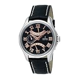 Festina Mens F16275 9 Retro Grade Stainless Steel Leather Strap 24-Hour Dual Time Watch by Festina
