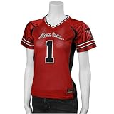 Texas Tech Red Raiders #1 Ladies Scarlet Football Jersey