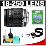Pentax - Pentax DA 18-250mm f/3.5-6.3 ED AL [IF] Zoom Lens + Hoya UV Filter + Accessory Kit for K20D, K10D, K200D, K100D, K110D Digital SLR Cameras