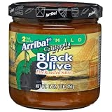 Arriba California Style Black OLive Fire Roasted Salsa Mild 16 Ounce Jars Pack of 3 by 