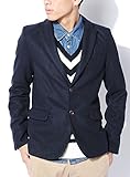 ネイビー S (ベストマート)BestMart 大人 カジュアル ウール テーラードジャケット メンズ 2B ビジネス 着回し ブレザー スーツ生地 スーツ テーラード ジャケット カーディガン テーラードカーディガン カーデ 上着 長袖 長そで コットン 冬服 春 夏 秋 冬 618913-004-601