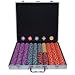 Trademark 10-patop-1ks 1000 World Tophat & Cane PaulsonR Chips w/Aluminium Case