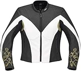 Alpinestars Stella Anouke Ladies Leather Jacket - Black/White - 38