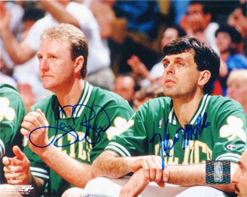 Larry Bird & Kevin McHale Autographed/Hand Signed Boston Celtics 8x10 Photo