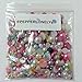PEPPERLONELY Brand 50 Grams (Apprx 1200PC+) Mixed Color & Size Acrylic Cabochons Flat Back Pearls