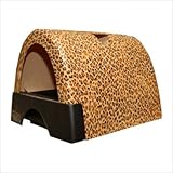 Designer Cat Litter Box with New Leopard Print Cover