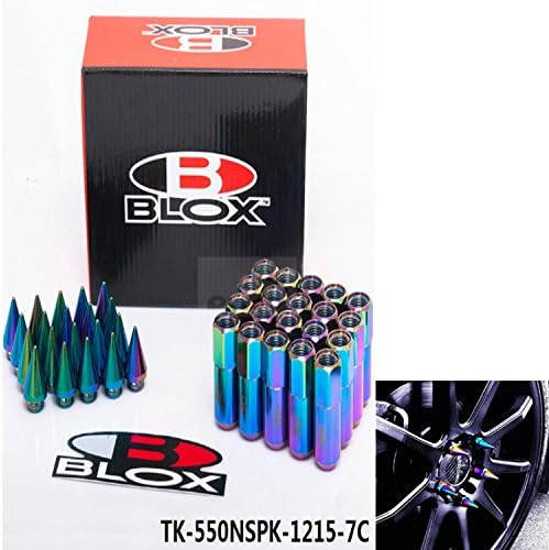 Neochrome 12X1.5 Spiked Aluminum Extended Tuner Wheels Rims Lug Nuts Racing 60MM 20Pcs
