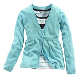 TOM TAILOR Strickjacke Frauen, türkis