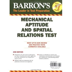 Barron's Mechanical Aptitude and Spatial Relations Test