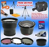 3x Telephoto & 0.42X Wide Angle Macro Lens 1GB xD Picture Card & Reader PRO Accessory Kit for Fuji Finepix S5000 S5100 S5200 S5500 S5600