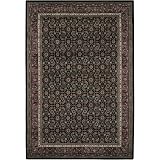 Arumai Black Oriental Rug Size: 2' x 3'
