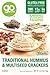 GoPicnic Ready-to-Eat Meals Traditional Hummus & Multiseed Crackers 4.01 oz boxes (Pack of 6)