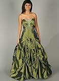 Pleated Rhinestone Pick-Up Formal for Bridesmaid Formal Prom