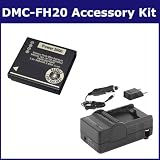 Panasonic Lumix DMC-FH20 Digital Camera Accessory Kit includes: SDDMWCF10 Battery, RTC182 Charger