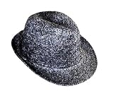 Glitter Fedora Hat - Sparkle Fedora - Michael Jackson Look-A-Like Hat