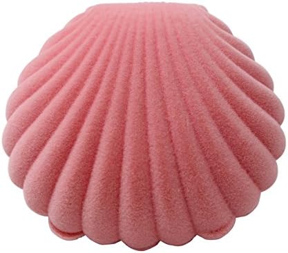 Osye Creative Sea Shell-shaped Jewelry Gift Box Case for Rings, Earrings (Case only) (Pink)