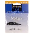 Swarovski Bicone Mix Jets, 4mm, 48pc Pkg (Pack of 1)