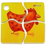 Chelona Mini Discovery Wood Puzzle Farm - Chicken