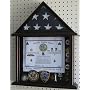 Military Shadow Box Flag Display Case-FC11V-Mahogany