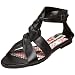 Harajuku Lovers Keefer Black Womens Sandals Shoes SZ 5.5 UK