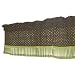 Kathy Ireland Home Valance, Chocolate Mint