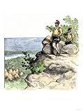 Jacques Cartier on the Summit of Mont Real, Now Montreal, Canada, c.1535 Giclee Poster... by Art.com