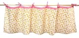 Tadpoles Field of Flowers Tie-Top Window Valance in Yellow and Pink