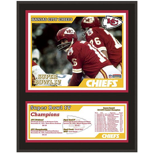 Mounted Memories Kansas City Chiefs 12x15 Sublimated Plaque - Super Bowl IV