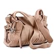 BACCINI large crossbody shoulder bag MONA for women - crafted messenger in genuine camel-beige leather (16 x 12 x 5 in.)