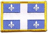 Écusson brodé Flag Patch Canada Quebec - 8 x 6 cm