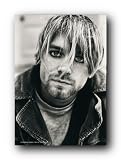 Kurt Cobain Suicide Cloth Fabric Poster Flag