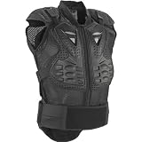 Fox Racing Titan Sport Sleeveless Jacket Men’s Roost Deflector MX/Off-Road/Dirt Bike Motorcycle Body Armor W/ Free B&F Heart Sticker Bundle – Black / Medium :- Motorcycle Body Armor Vest. Picture