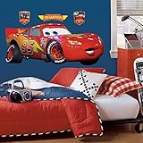Roommates Rmk1518Gm Disney Pixar Cars Lightning Mcqueen Peel & Stick Giant Wall Decal