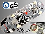  : Hudora Skateboard "Roadie", ABEC 3 Carbon, Ahornholz, T&Uuml;V GS, NEU, Des. 1