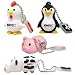 Emtec Animal USB 4GB Flash Drive Set: Cow/ Pig/ Chicken/ Penguin