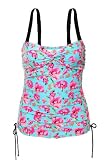 Torrid Plus Size Blue Floral Print Tankini