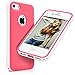 iPhone 5S Case, MagicMobile® Ultra Slim 2-Piece White Plastic Frame Bumper Smooth Flexible TPU Cover for iPhone 5 [Rose Pink] Protective iPhone 5s Case with Clear Screen Protector and Stylus