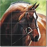 Brilliant Bay by Janet Crawford - Ceramic Tile Mural 17 x 17 Kitchen Shower Backsplash
