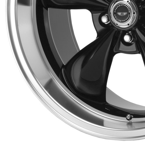 American Racing Torq Thrust M AR105M Gloss Black Wheel with Machined Lip (17x10.5
