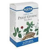 Alvita Tea Bags, Caffeine Free, Panax Ginseng, 24 tea bags (Pack of 3)