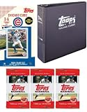Chicago Cubs 2009 Topps MLB Team Set with 3 Ring Binder and 3 Topps Packs