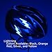 Yellow Lightning Bicycle Reflective Reflector Sticker